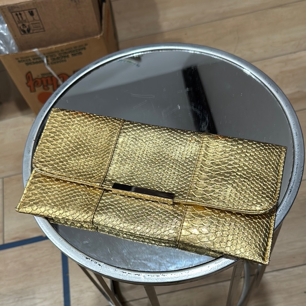 Gold Clutch Bag